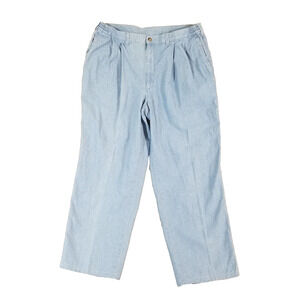 Savane dad jeans khaki chino pants men's 36x28 blue denim Comfort waist retro‎